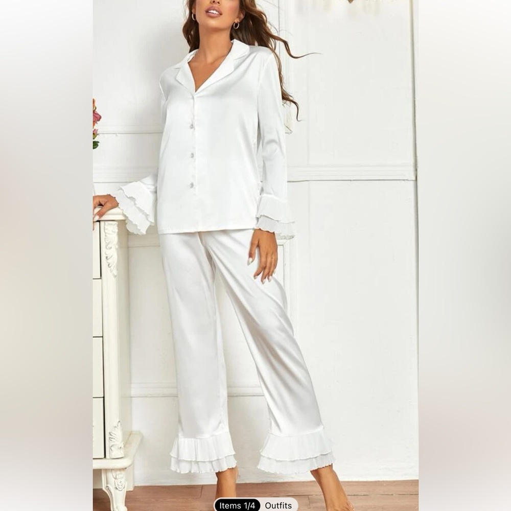 SHEIN silk pj set